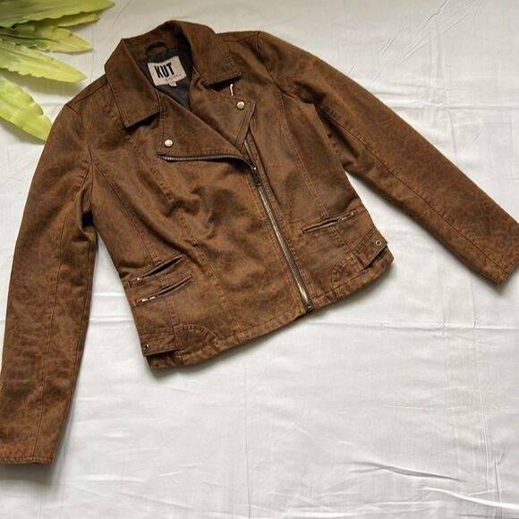 ⭐️KUT From The Kloth Moto Jacket Faux Nubuck⭐️ - Picture 2 of 12